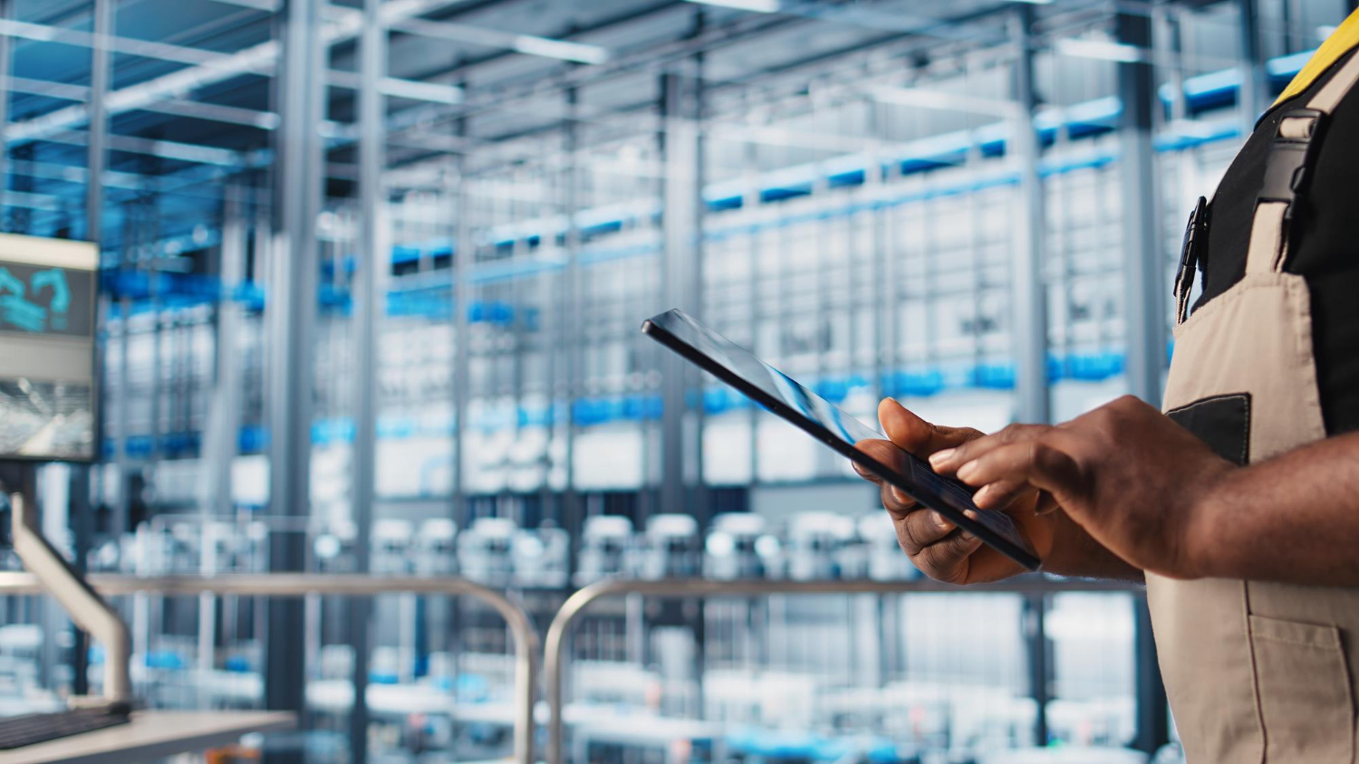 Sensores instalados em equipamento industrial